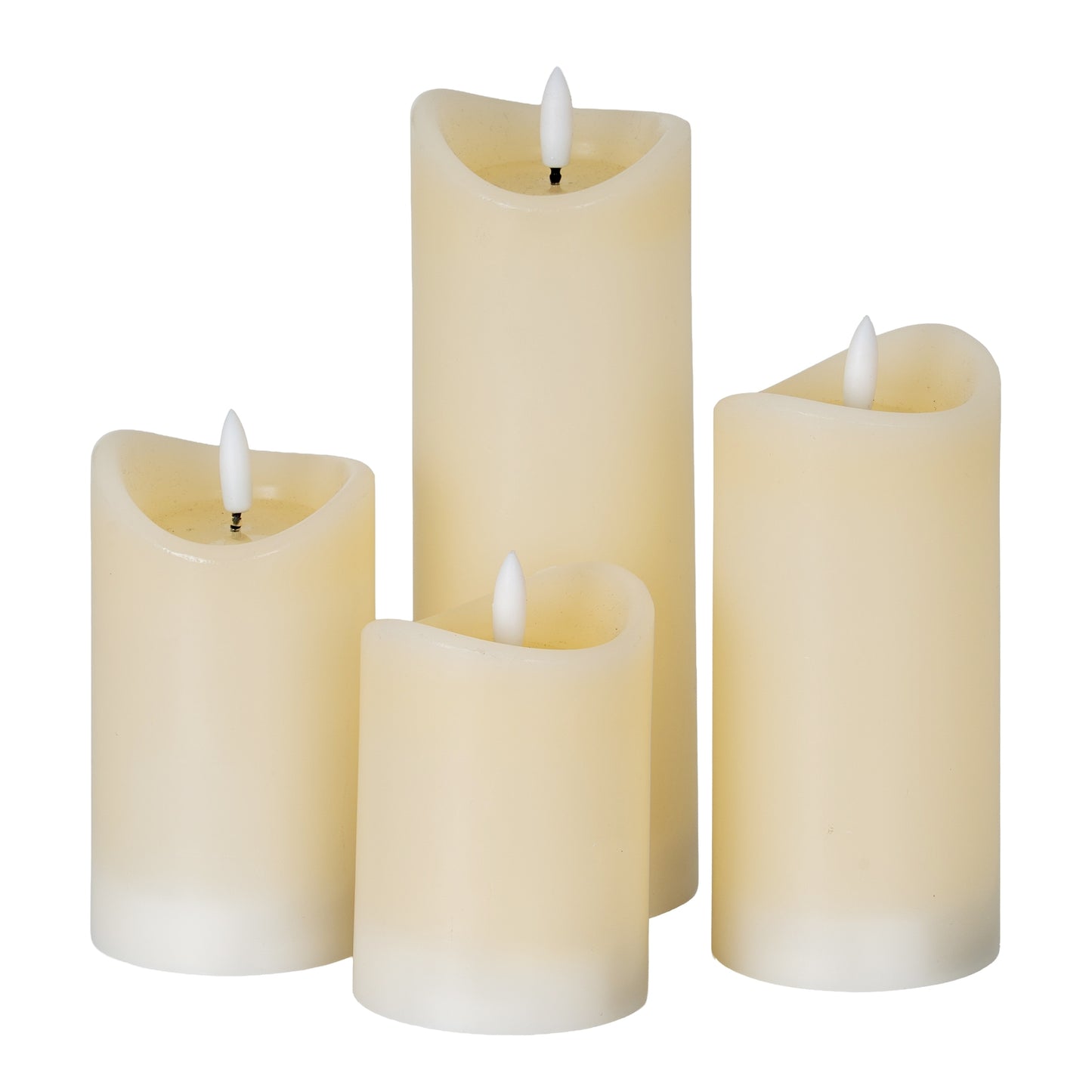 Luxe Collection Natural Glow 2.75x6 Cream Melted LED Candle