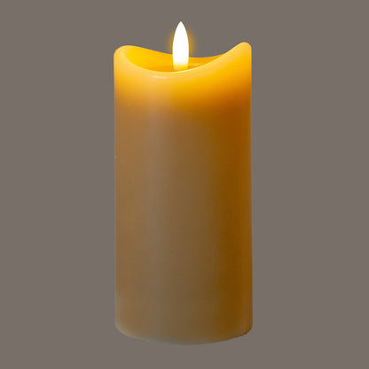 Luxe Collection Natural Glow 2.75x6 Taupe Melted LED Candle