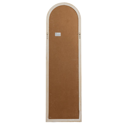 Washed Wood Tall Arched Window Mirror - PLAINLY DOES IT