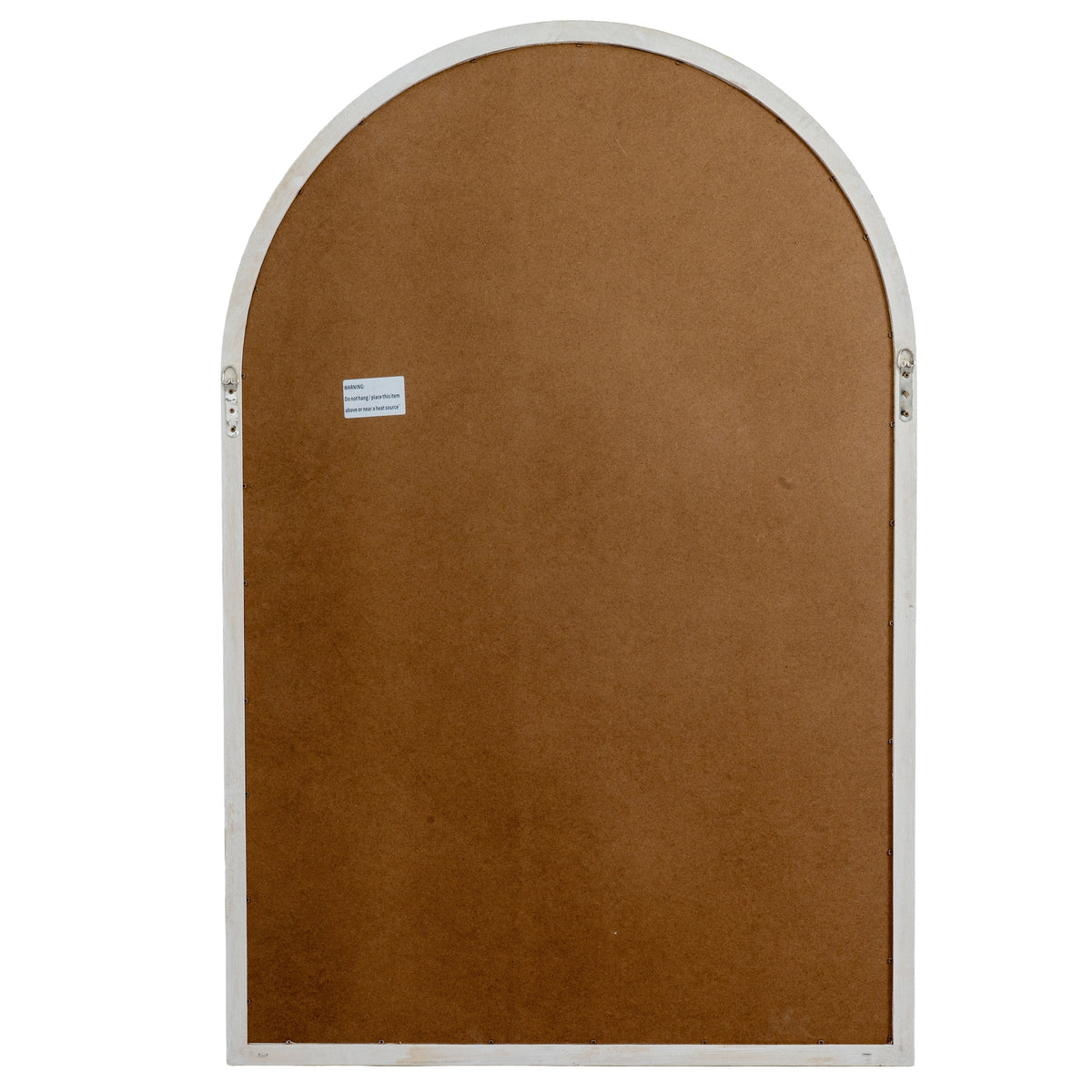 Washed Wood Arched Window Mirror - PLAINLY DOES IT