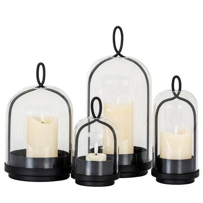 Nyx Medium Candle Holder With Glass Cloche