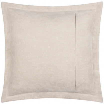 Dune Chenille Cushion - Mole, Feather Filled, 50 × 50cm