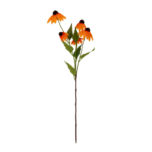 Orange Faux Echinacea Spray - PLAINLY DOES IT