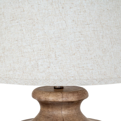 Marbelle Table Lamp With Edged Linen Shade