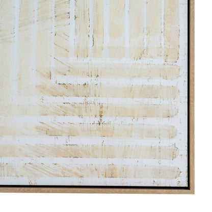 Tellura Hand Painted Canvas In Frame