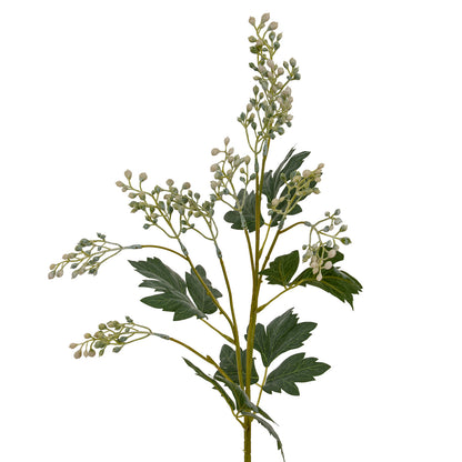 Faux Milk Thistle Bud Spray, 76cm
