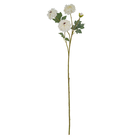 White Faux African Marigold Spray - PLAINLY DOES IT
