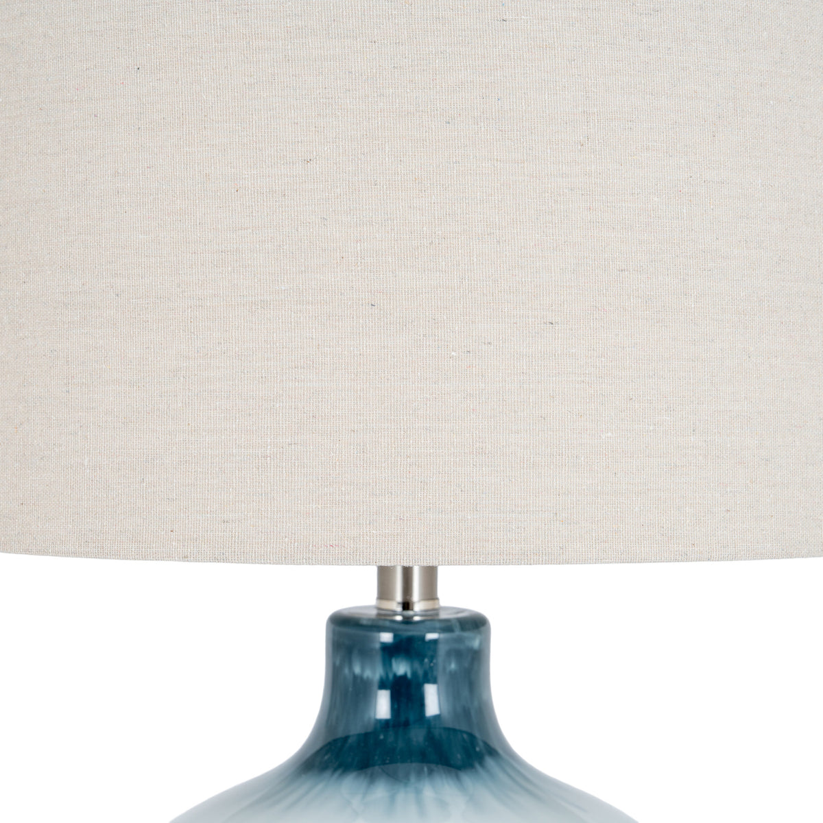 Ocean Shadows Table Lamp With Linen Shade - PLAINLY DOES IT