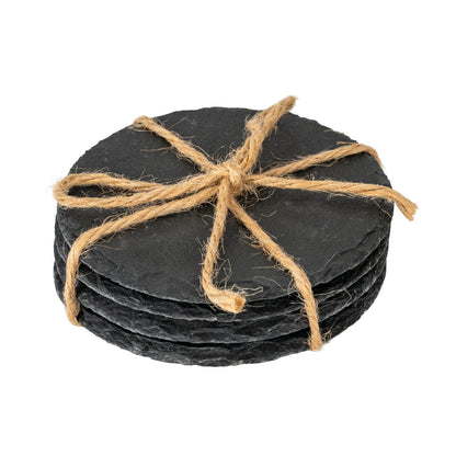 Set of Four Square Slate Coasters