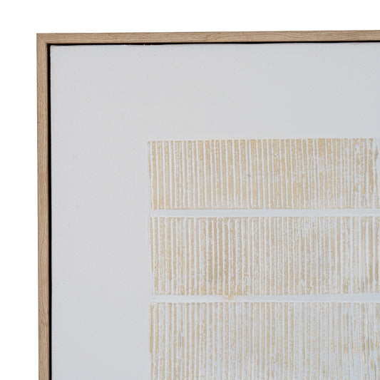 Sola Textured Line Canvas in Frame