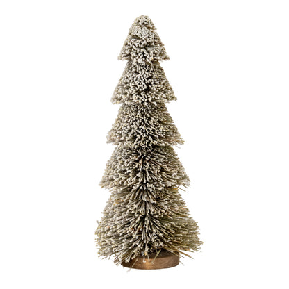Large Tiered Snowy Brush Tree - PLAINLY DOES IT