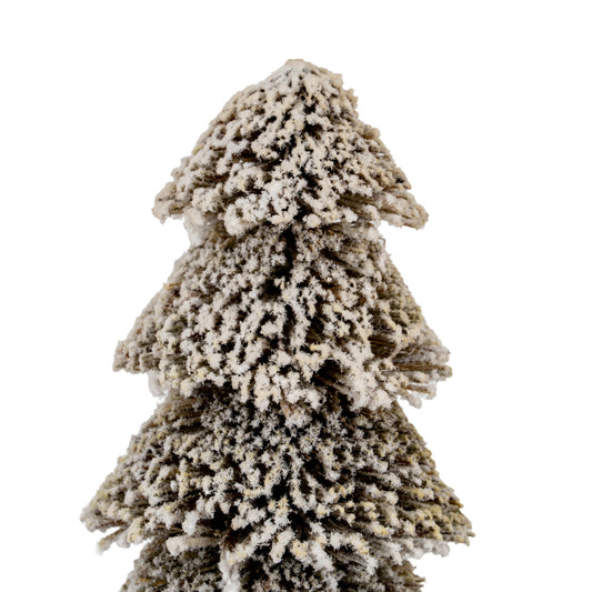 Medium Tiered Snowy Brush Tree - PLAINLY DOES IT