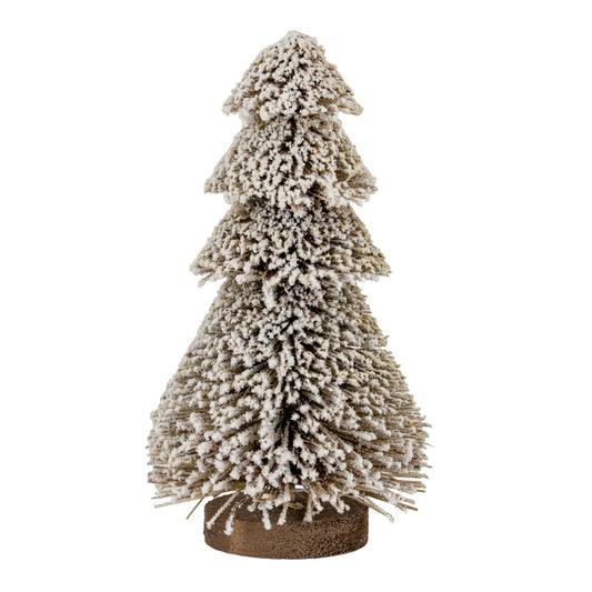Medium Tiered Snowy Brush Tree - PLAINLY DOES IT
