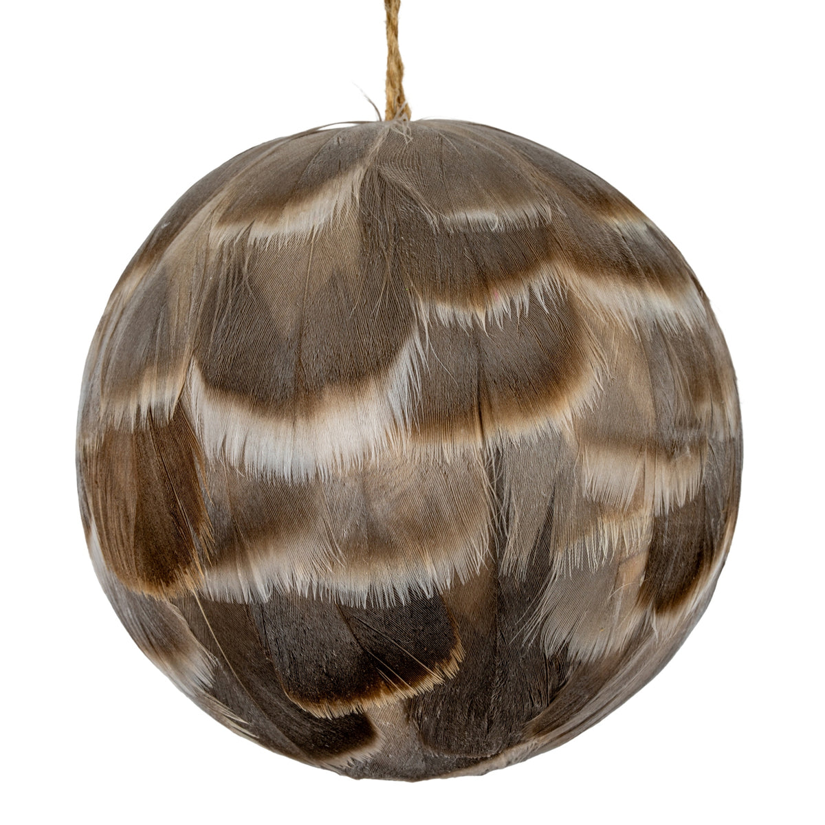 Medium Fawn Feathered Bauble - PLAINLY DOES IT