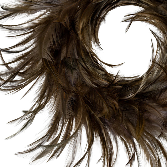 Fawn Feather Candle Wreath - PLAINLY DOES IT