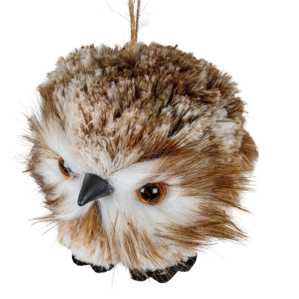Feather Winter Owl Decoration - PLAINLY DOES IT