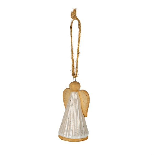 Flurry Angel Ceramic Tree Ornament - PLAINLY DOES IT