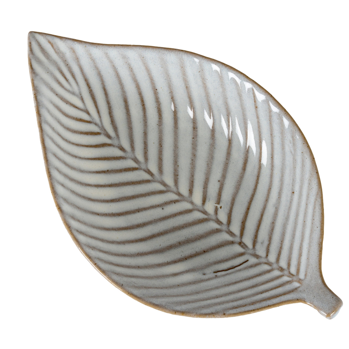 Alora Ceramic Elm Leaf Large Dish - PLAINLY DOES IT
