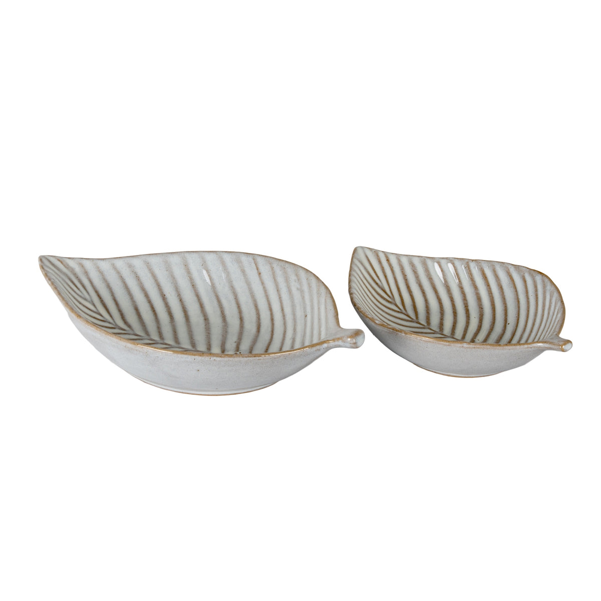 Alora Ceramic Elm Leaf Large Dish - PLAINLY DOES IT