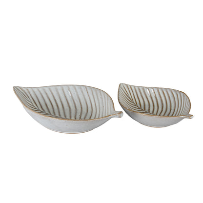 Alora Ceramic Elm Leaf Large Dish - PLAINLY DOES IT