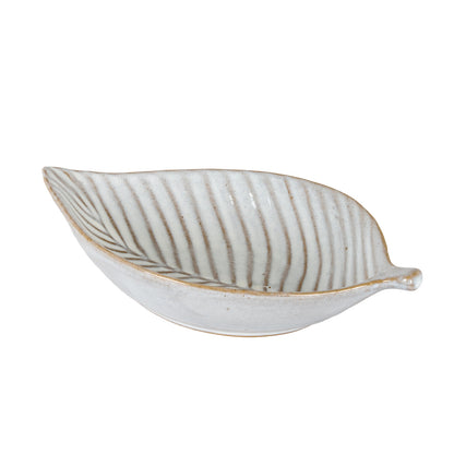 Alora Ceramic Elm Leaf Large Dish - PLAINLY DOES IT