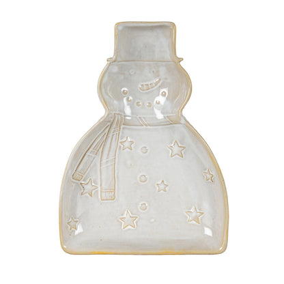Alora Ceramic Snowman Dish - PLAINLY DOES IT