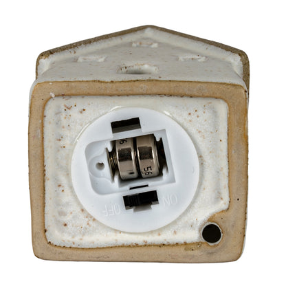 Alora Ceramic Large Town Cottage With LED Lights - PLAINLY DOES IT