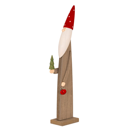 Wooden Festive Elf with Tree and Bell - PLAINLY DOES IT