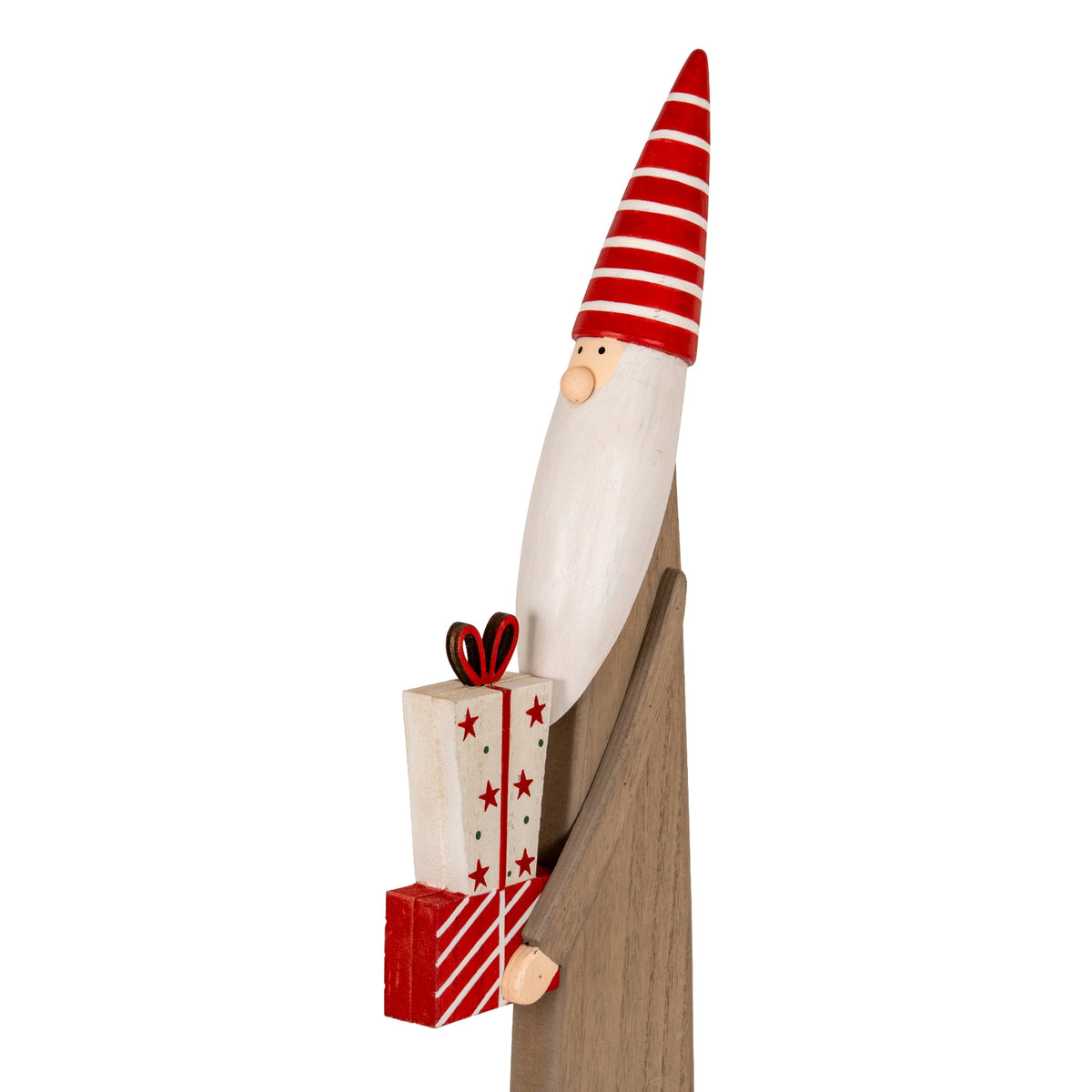 Wooden Festive Elf with Presents - PLAINLY DOES IT