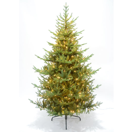 Green Spruce 7Ft Pre Lit 500 Led Christmas Tree - PLAINLY DOES IT