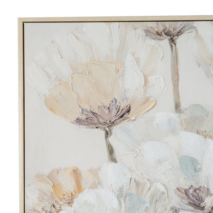 Poppy Meadow Handpainted Canvas in Frame - PLAINLY DOES IT