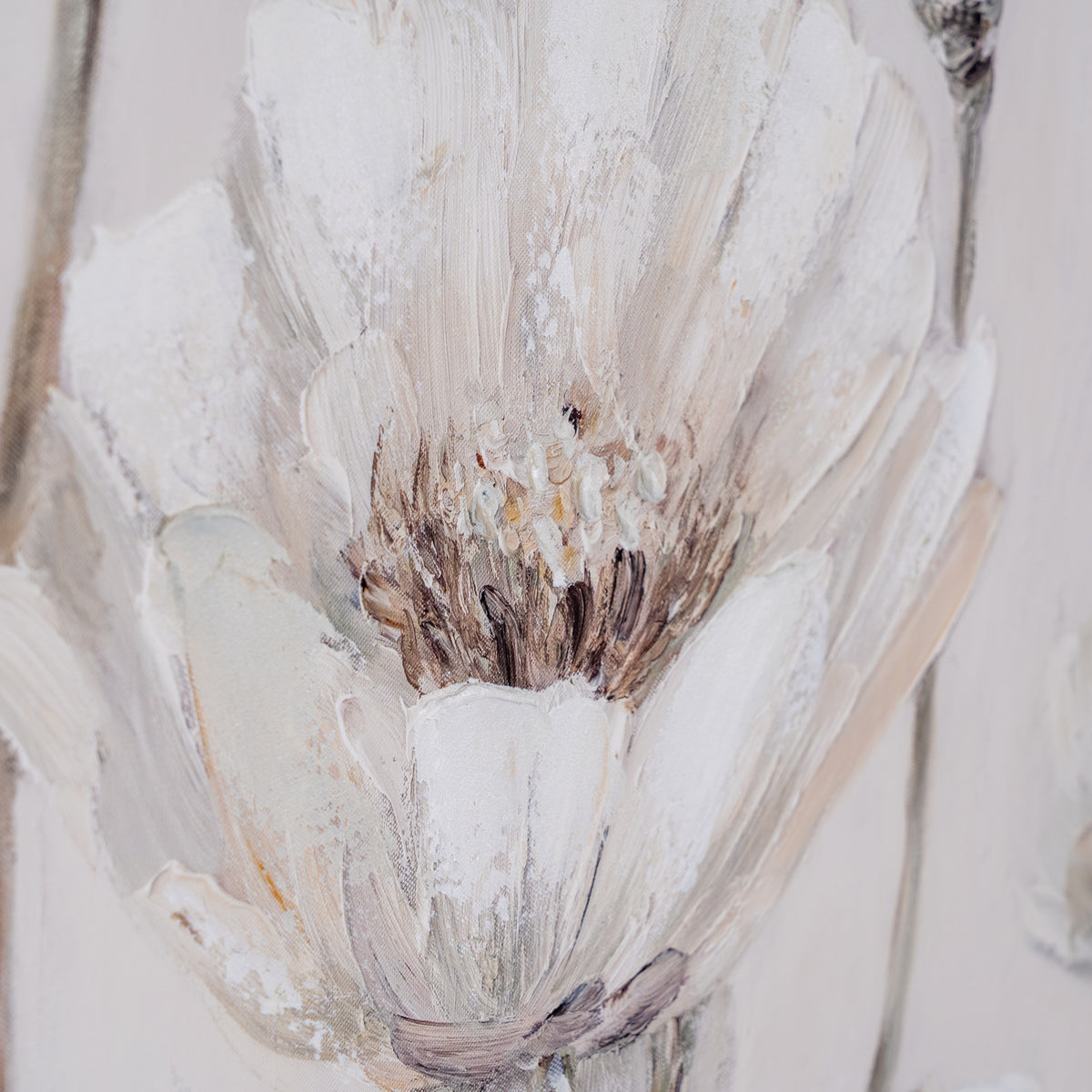 Poppy Meadow Handpainted Canvas in Frame - PLAINLY DOES IT