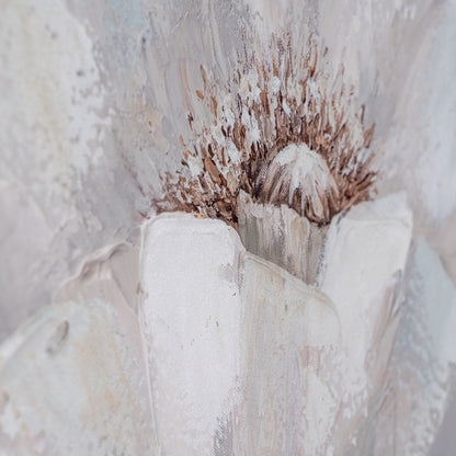 Poppy Stems Handpainted Canvas in Frame - PLAINLY DOES IT