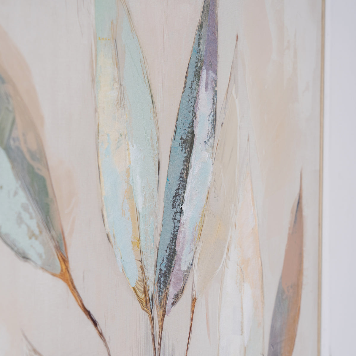 Willow Light Handpainted Canvas in Frame - PLAINLY DOES IT