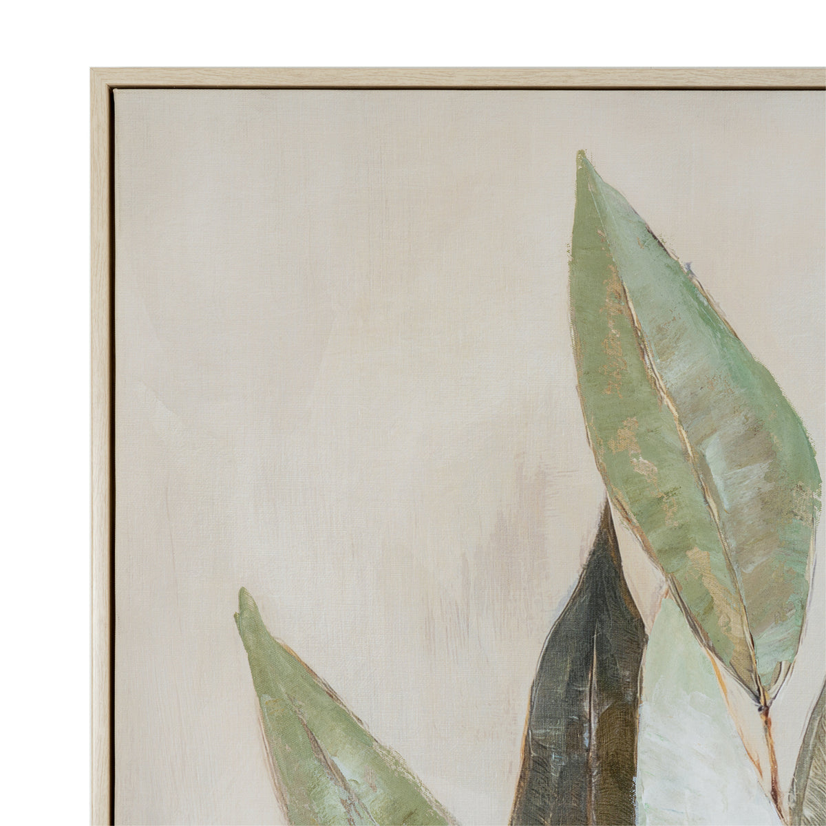 Willow Shade Handpainted Canvas in Frame - PLAINLY DOES IT