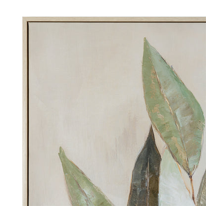 Willow Shade Handpainted Canvas in Frame - PLAINLY DOES IT