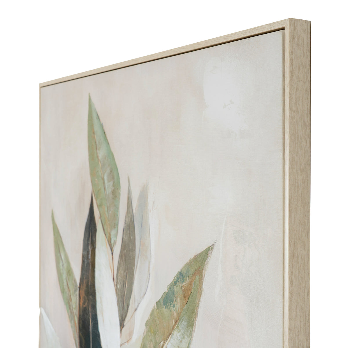 Willow Shade Handpainted Canvas in Frame - PLAINLY DOES IT
