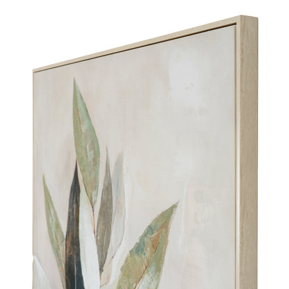 Willow Shade Handpainted Canvas in Frame - PLAINLY DOES IT