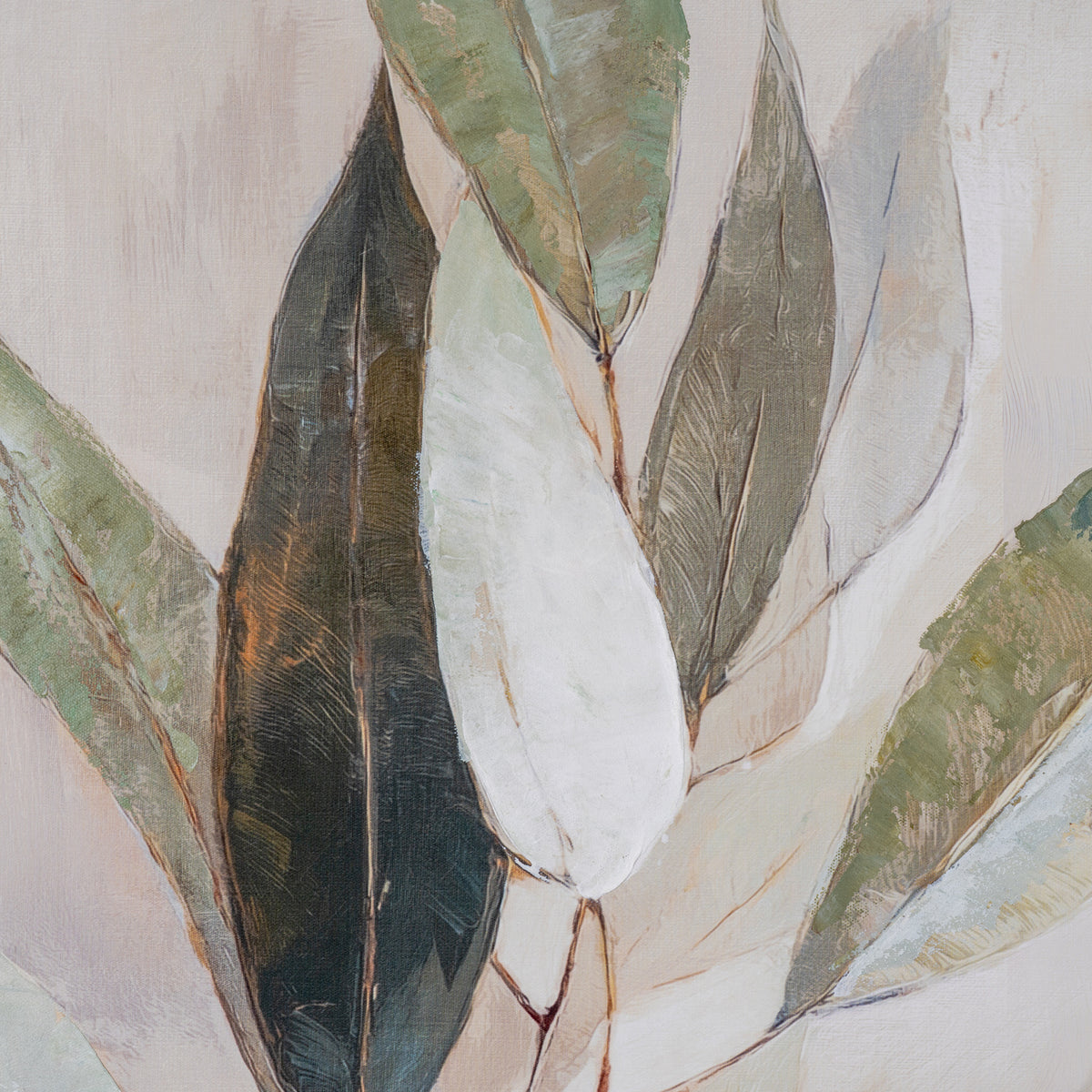 Willow Shade Handpainted Canvas in Frame - PLAINLY DOES IT