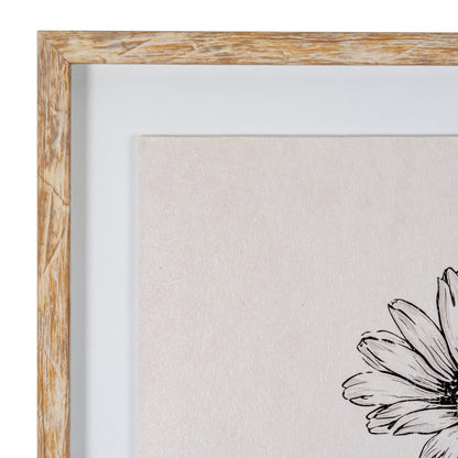 Sketchbook Daisies in Frame