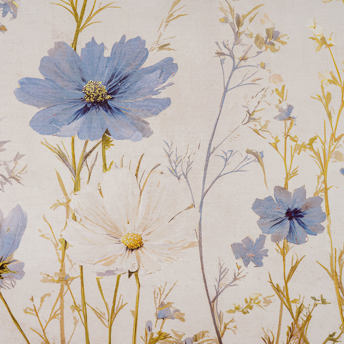 Wildflower Meadow Hand Painted Canvas in Frame