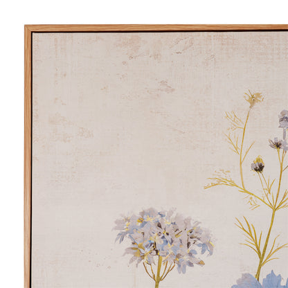 Wildflower Meadow Hand Painted Canvas in Frame