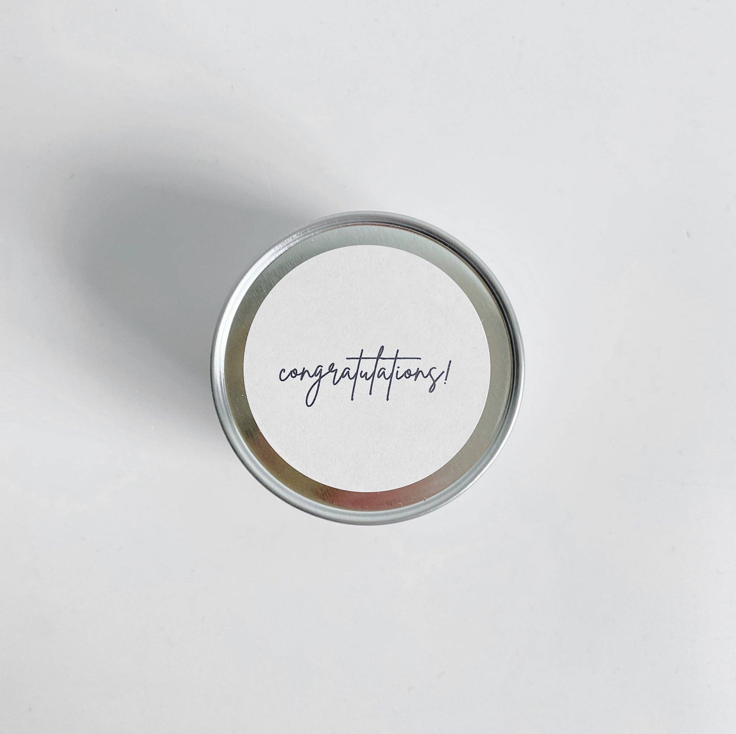 Congratulations Scented Soy Travel Tin Candle