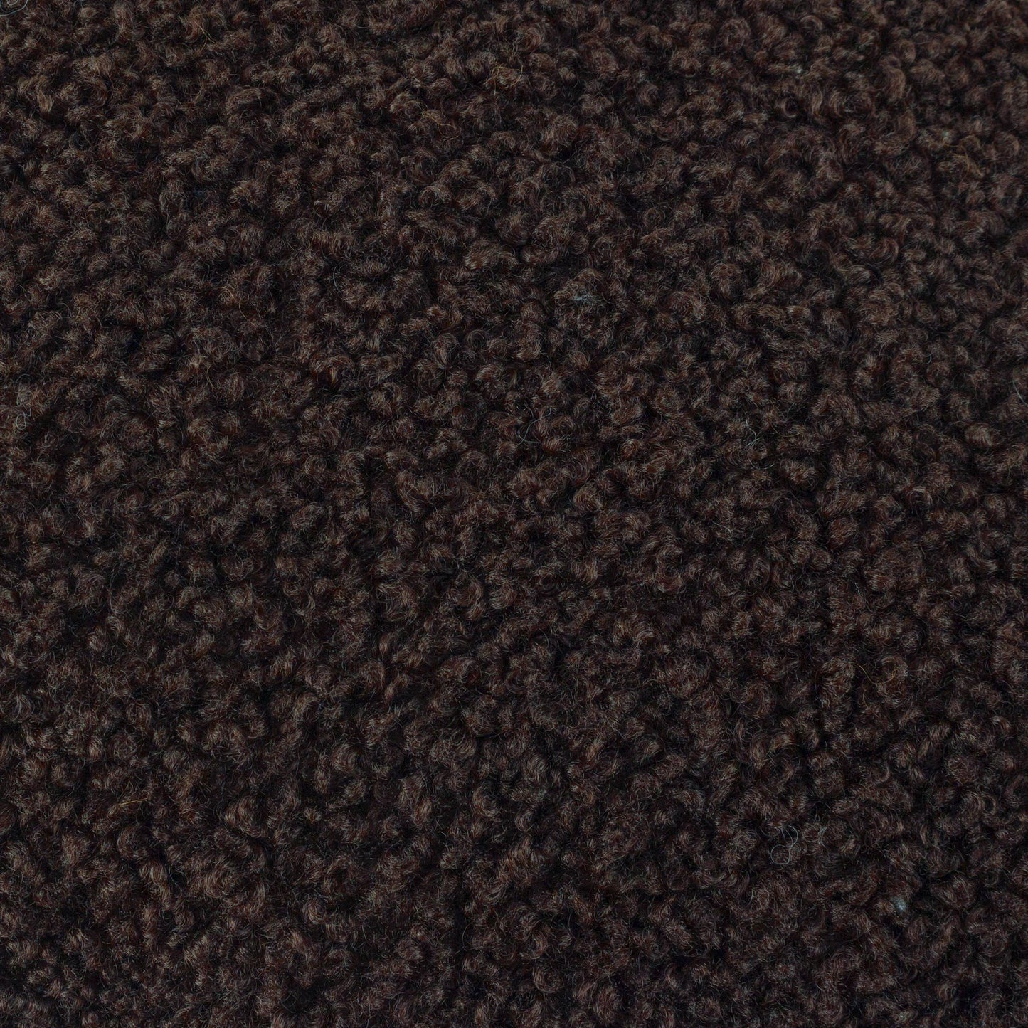 Cabu Chunky Bouclé Cushion - Chocolate, Feather Filled, 55 × 55cm