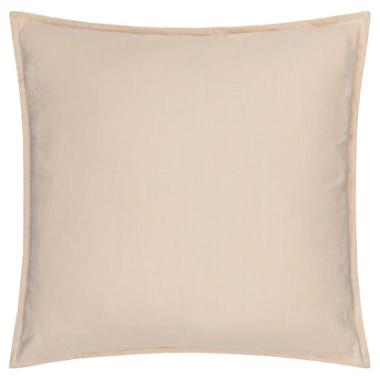 Slub Cotton Cushion - Linen, Feather Filled, 50 × 50cm