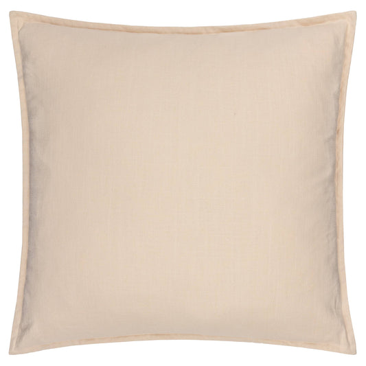 Slub Cotton Cushion - Linen, Feather Filled, 50 × 50cm