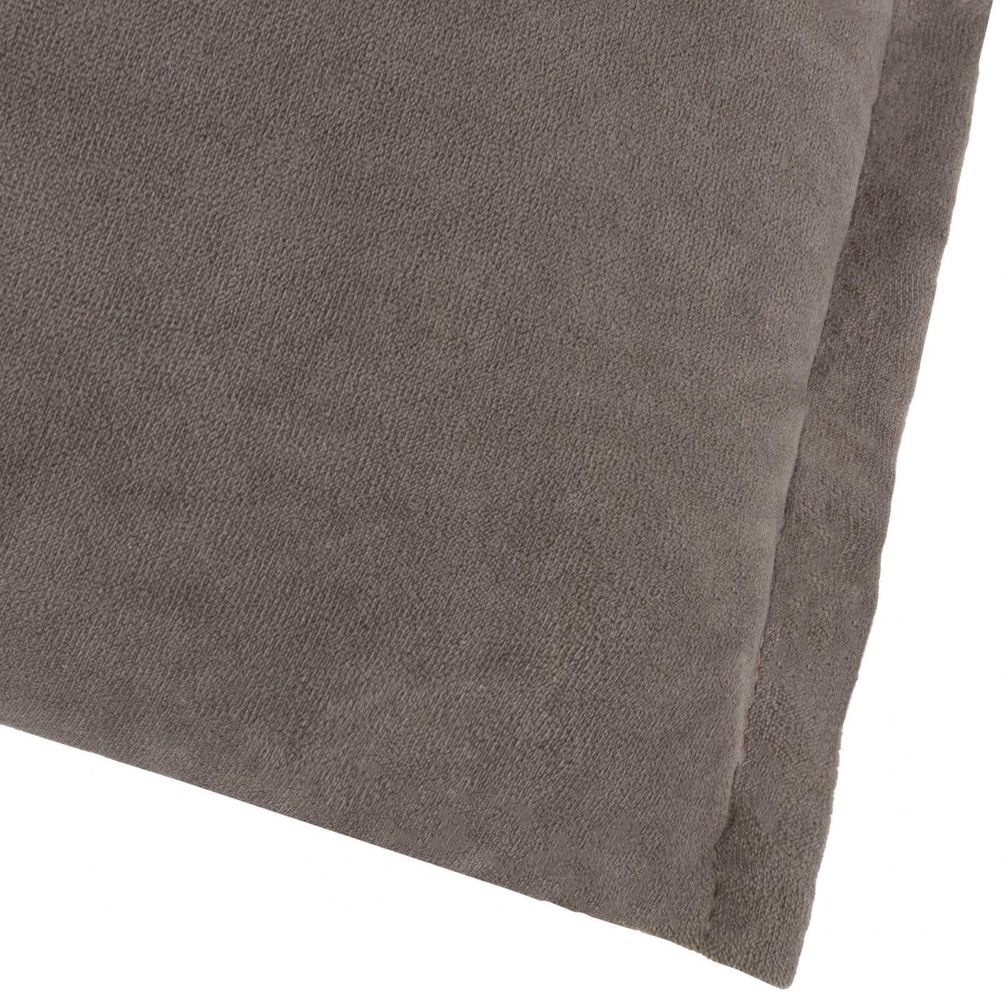Merton Rectangular Velvet Cushion - Taupe, Feather Filled, 30 × 50cm