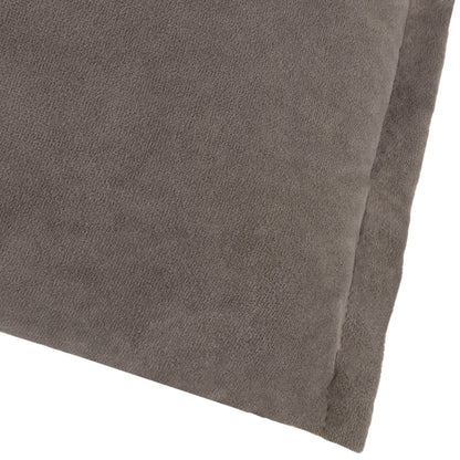 Merton Rectangular Velvet Cushion - Taupe, Feather Filled, 30 × 50cm