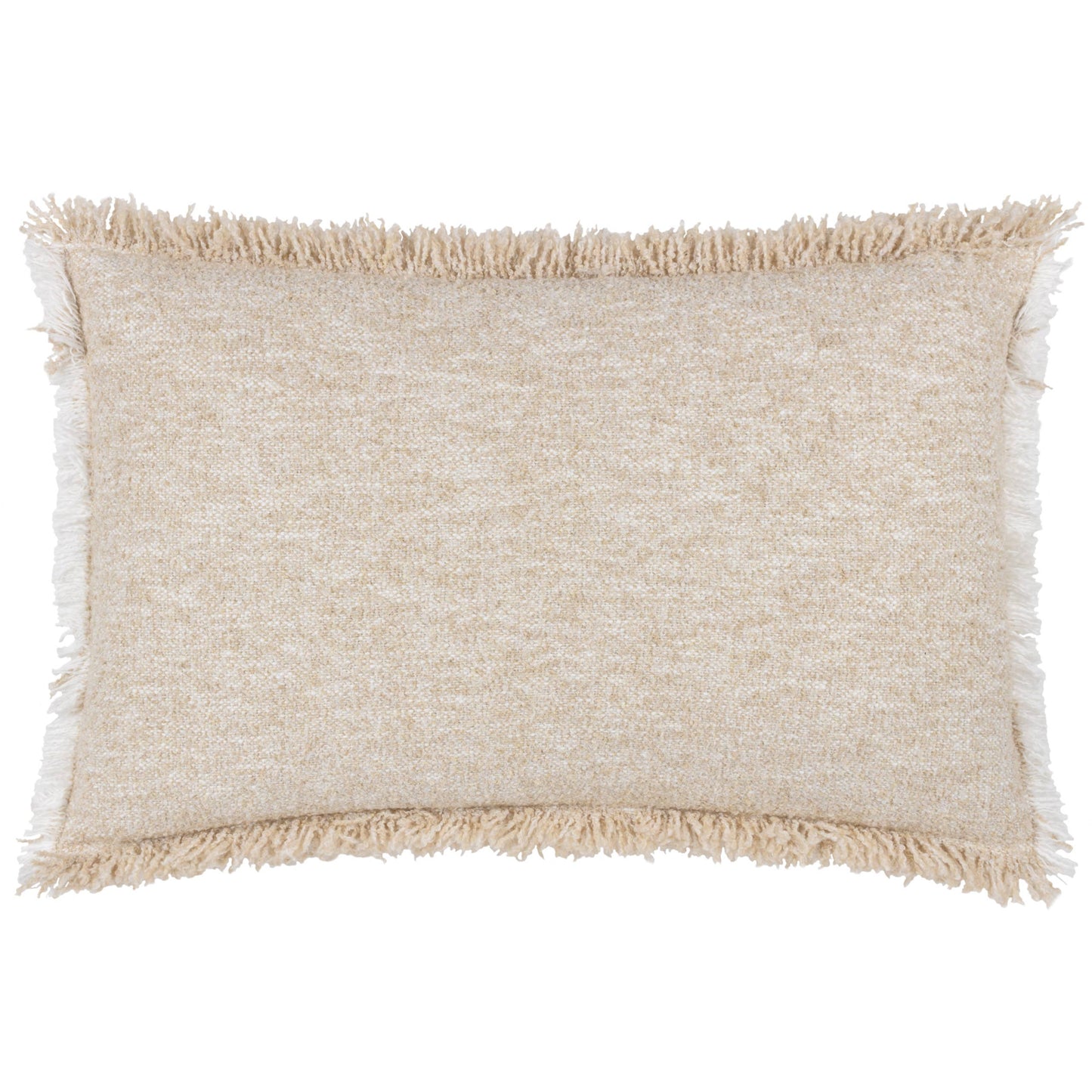 Doze Textured Cushion - Natural, Feather Filled, 40 × 60cm
