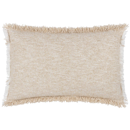 Doze Textured Cushion - Natural, Feather Filled, 40 × 60cm